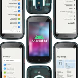 Unihertz Jelly Star 8GB 256GB Mini Smartphone Android 13 Led Light Unlocked Transparent Backshell Cellphones 48MP 3 inch Phone