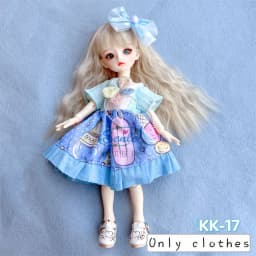 1/6 Bjd DOLL Clothes 30cm Toys Accessories New Style Wear Plaid Skirt Fashion Dress Up With Headwear For Girl Princess Dress