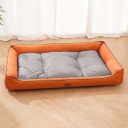 Square Cute Waterproof Large Dog Bed Color Block Summer Cooling Small Cat Sleeping Bed Cushion Soft Autumn Medium Cat Bed Sofa