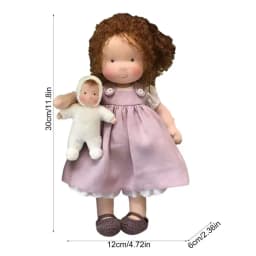 Soft Baby Dolls Handmade First Baby Doll Stuffed Baby Girl Dolls Plush Doll Toy First Baby Doll Plush Rag Doll For Kids