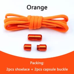 Elastic No Tie Shoelaces Semicircle Shoe Laces For Kids and Adult Sneakers Shoelace Quick Lazy Metal Lock Laces Shoe Strings