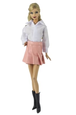 1 Set Doll Clothes 1:6 Scale Leather Outfit for 11.5 inch 30cm Doll Many Style for Choice Gifts for Girls #05