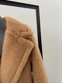 Max Short Teddy Coat 62% Alpaca 26% Wool 12% Silk Coat Winter Thicken Women's Coat
