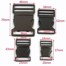 2/3/4Pcs Meetee 20-38mm Metal Side Release Buckles for Backpack Strap Pet Collar Belt Fast Clasp DIY Hardware Sewing Accessories