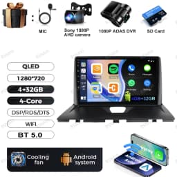 Android 15 Car Radio For Peugeot Expert 2 For Citroen Jumpy For Fiat Scudo For Toyota Proace 2007-2017 IPS 360 Camera RDS QLED