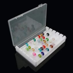 Acrylic Troll Bead Collection Panoramic Jewelry Storage Box Bracelet Beads Game Tray Round Bead Organization Box Bead Stand