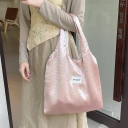 Simple Design Women's Vest Shoulder Bag Large Capacity Pearlescent Female Shopping Bags Commute College Girls Book Tote Handbags