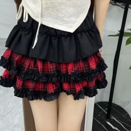 Mini Skirt Cute Sexy Balletcore Elastic High Waist Ball Gown Ruffle Patchwork Lolita Skirt Short Korean Sweet Y2K Women Clothing