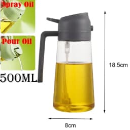 2 in 1 200/300/500ml Oil Spray for Kitchen Spray Oil Bottle Oil Washer Vinegar Soy Sauce Sprayer Containers Washer
