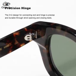 Thick Acetate Round Sunglasses Luxury Brand Original New Men Handmade Eyewear Trendy Women Outdoor Protection UV400 Sun Glasses