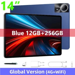 Global Version 14 Inch Tablet PC Big Screen 1920x1200 IPS 16+512GB Tablet 14" Android 15 4G LTE Game Study PAD 12000mAH Battery