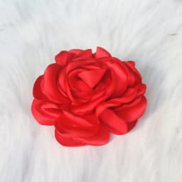 5Pcs 8CM Handmade DIY Large Satin Fabric Artificial Rose Flowers For Wedding Party Craft Home Decoration