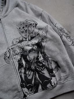 Harajuku Jojo Bizarre Adventure Zip Up Hoodies Oversized Mens Womens Zipper Hoodie Hip Hop CoupleS Y2k Street Sweatshirt