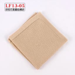 Knitting Wool Men's Solid Black Pocket Square Suit Formal Dress Accessories Small Scarf Towel Wedding Chest Handkerchief 25.5cm