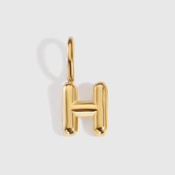 EMANCO Stainless Steel 3D Bubble Alphabet Charms Minimalist Style Letter Elements DIY Necklace Bracelet Jewelry Making