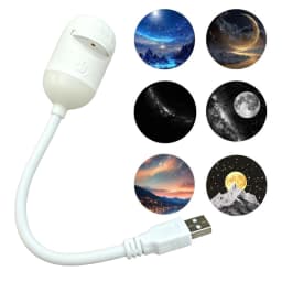 HD Galaxy Star Projector Night Light with Films USB Plug and Play Starry Sky Projector Ceiling Light Atmosphere Lamp for Bedroom