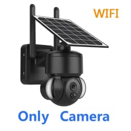 SHIWOJIA Outdoor Camera 4G / Wifi Solar Powered 7500mAh Battery with 5W Solar Panels 4MP Color Night Vision Wireless Garden CCTV