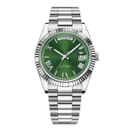 Corgeut Automatic Mechanical Men's Watch - 39/36mm Japanese Movement Sapphire Date (with Magnifier) - Men's Watch Custom Logo