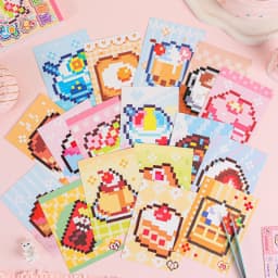 42 Pcs Adorable Cartoon Mini Bean Die Cut Stickers Book Handmade Decorative Scrapbooking Supplies Japanese Stationery Stickers