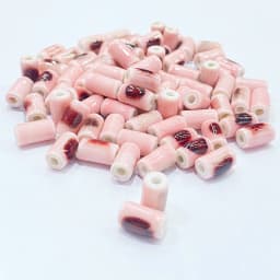 10*5MM Tube Shape Long Cylinder Ceramic Porcelain Spacer Beads For Jewelry Making DIY Column Accessory