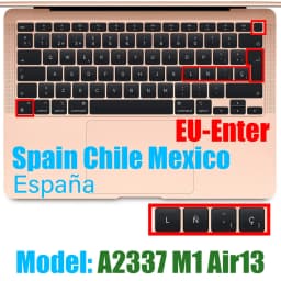 For Macbook Air13 M1 Chip Keyboard Cover Laptop Silicone Protective Film For Macbook A2337 13.3Air Keyboard Cases Release 2020