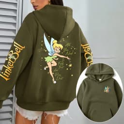 Tinker Bell Anime Men Cartoon Hoodie Women Pullover Tops Outdoor New Fashion Autumn Spring Couple Sweatshirts Clothes