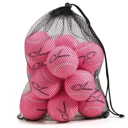 12pcs Tennis Balls with Mesh Carry Bag Practice Ball High Elasticity Pet Dog Playing Balls Outdoor Training Sports Rubber Tennis