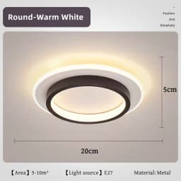 Modern Simple LED Decor Ceiling Light Nordic Luxury Indoor Ceiling Lamp Living Room Aisle Bedroom Creative Metal Ceiling Light