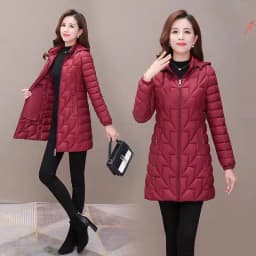 Mid-long Parka Light Jacket Mother's Autumn Down Cotton Coat Women's Padded Coat Padded Coat Winter Parkas Jacket 6XL 2026