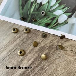 3 Sets Mini Snap Fastener Buttons For Doll Clothing Sewing Accessories DIY Doll Clothes Metal Invisible Snap Buckle 6/8mm