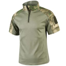 Camo Tactical Shirt Short Sleeve Quick Dry Combat T-Shirt Men's Camouflage Military Army T Shirt Outdoor Hunting Hiking Shirts