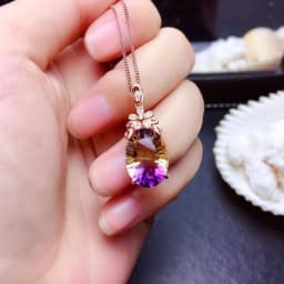 Big Bling Water Drop Pendant Real 925 Sterling Silver Long Chain Necklace for Women Fashion Jewelry Cute Statement Necklace