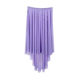 Women Pull on Elastic Waist Ballet Wrap Skirt Swing Asymmetrical Sheer Dance Skirts High Low Tulle Irregular Dancewear Women