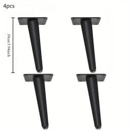 4pcs Sofa Legs Round Solid Metal Furniture Legs Sofa Replacement Legs Perfect Mid-Century Modern Sofa Couch Bed Coffee Table