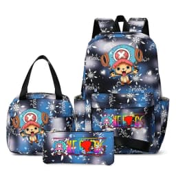 One Piece Backpacks Women Men Capacity School Bag Rucksack Printe Backbag Travel Daypack Male Backpack Mochila 3pcs