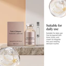 Collagen Silk Peptide Firming Ampoule Face Neck Serum Hydrating Essence For Dry Skin Smooth Fine Lines Restore Elasticity Dewy