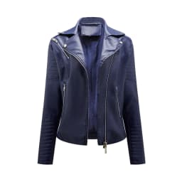 Women's Short Leather Jacket, Slim Fit, Flip Collar, Motorcycle Suit, Oblique Zipper Jackets, Spring and Autumn Clothes, tops
