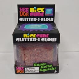 @Needoh Nice Cube Glitter & Glow Squeeze Sensory Stretch Anxiety Relief ADHD Fidget Leisure Adult Gift