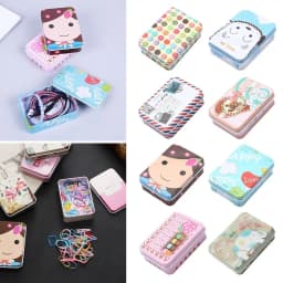 1 Pcs Cute Metal Box Candle Jars Aluminum Tin Jar for Balm Nail Cosmetic Jewelry Storage Container Refillable Bottles Tea Cans