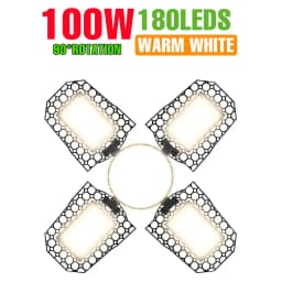 250W LED Bulb E27/E26 Lamp Garage Light AC 220V Folding Deformable High Bay Lamp 110V Spotlight Home Warehouse Workshop Basement