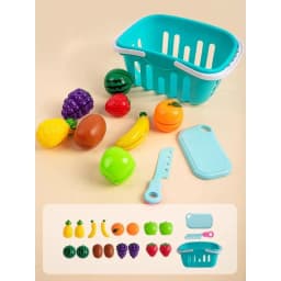 1 Set Fruits Play Kitchen Games Baby Felt Board Play Food Toys Wall Sticker Fine Motor Skills Early Educational Toy