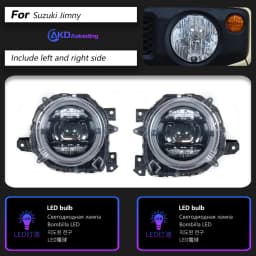 AKD Head Lamp for Suzuki Jimny LED Headlight 2018-2021 Headlights Jimny DRL Turn Signal High Beam Angel Eye Projector Lens