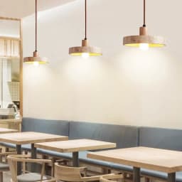Natural Stone Pendant Light with E27 Bulb Travertine Hanging Lamp Ceiling Suspension for Kitchen Living Dining Room Bedroom