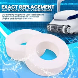 4Pcs Climbing Rings For Maytronics For Dolphin 6101611-R4, M200 M400 M500 Swimming Pool Robot Wheel Cover Replace Climbing Ring