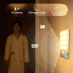 LED Induction Night Light Rechargeable Powered Closet Lights Wireless Magnetic Cabinet Lamp For Bedroom Corridor Stair Bathroom