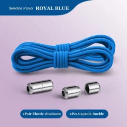 2024 New Round Elastic Laces Sneakers Shoelaces Without Ties No Tie Shoe Laces Kids Adult Quick Shoe Lace Rubber Bands for Shoes