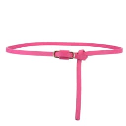Simple Thin Belts for Women Summer Dress Belt Lightweight 110cm Long Solid Color PU Band Belts