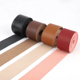 Microfiber Leather Tape Lychee Patte Soft Leather Cord for DIY Handmade Jewelry Bag Accessories Clothing Belt (2 Meters/Pieces)
