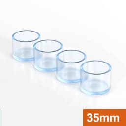 10Pcs Round / Square Rubber Floor Protectors Chair Leg Caps Pads Furniture Feet Non-Slip Covers Leveling Feet Home Decor