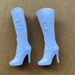 Original 1/6 Doll Long Boots White Black Red Silver Blue Colorful Doll Shoes DIY Doll Personality Decors